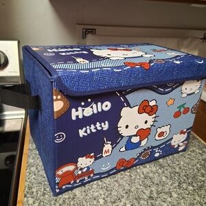 Hello Kitty Blue Storage Box 15" X 10.5" X 9.75"